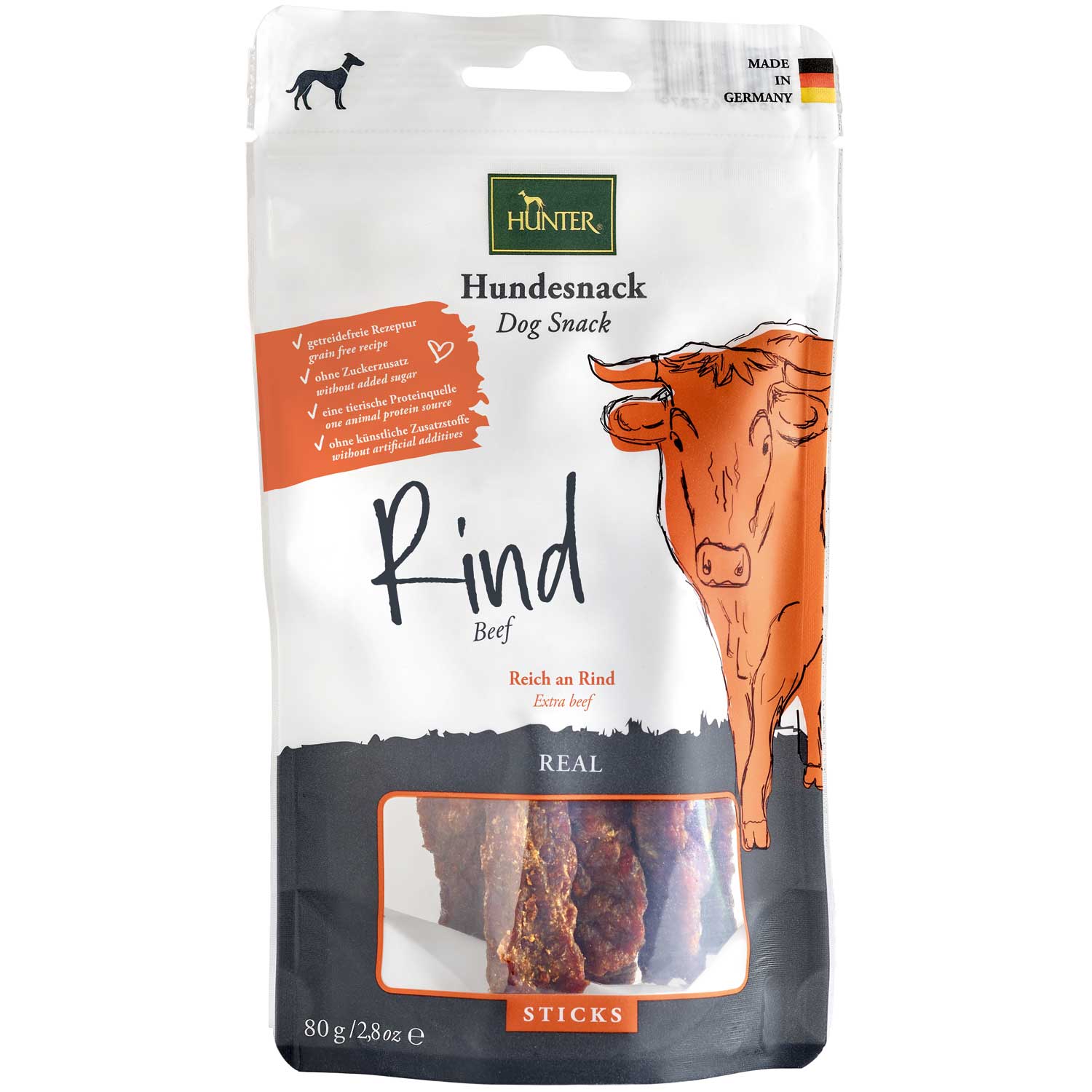 Bâtonnets de viande véritable Hunter – Bœuf